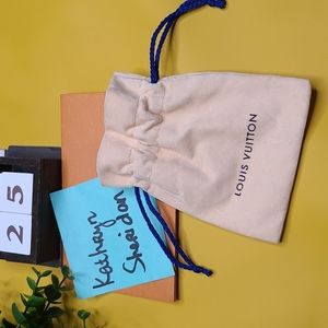 LOUIS VUITTON LV SMALL DRAWSTRING VELVET DUSTBAG